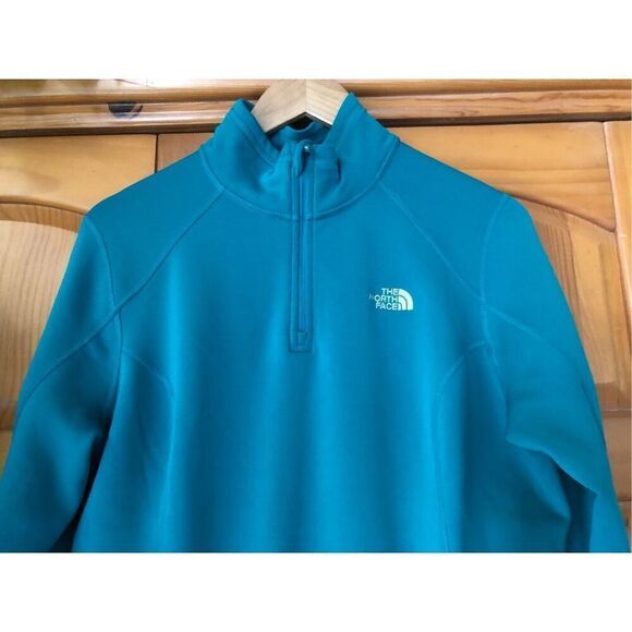 The North Face Flight Series Womens 1/4 Zip Up Sweatshirt Green SZL - Picture 3 of 12